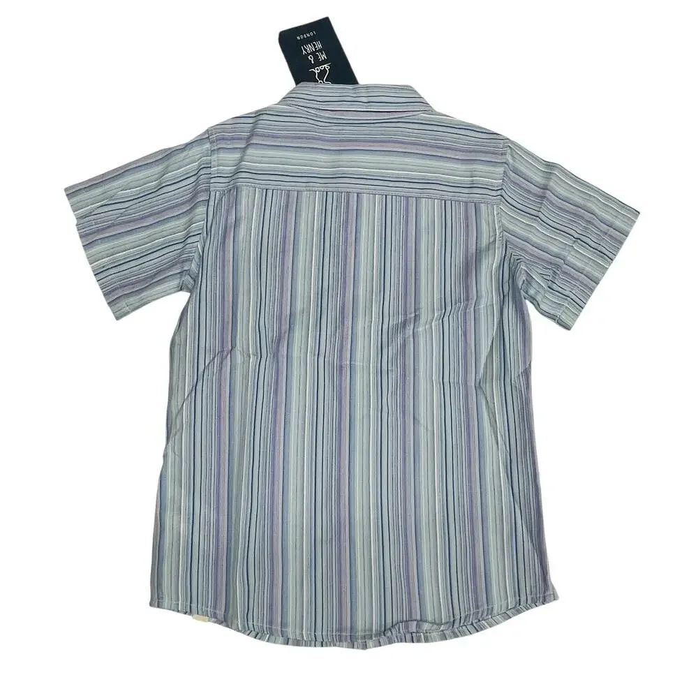 NWT Me & Henry 6/7Y Blue Stripe Newport Shirt